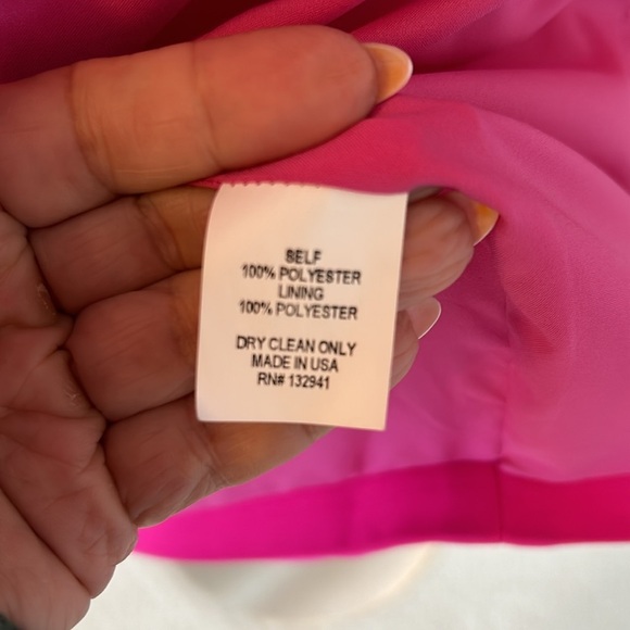 Amanda Uprichard Dovima Split Sleeve Blazer in Shocking Pink - Picture 11 of 11